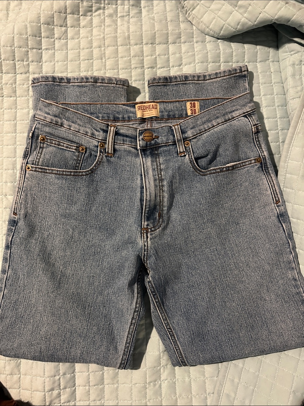 Redhead Classic Light Blue Men’s Straight-Leg Jeans 30X30.